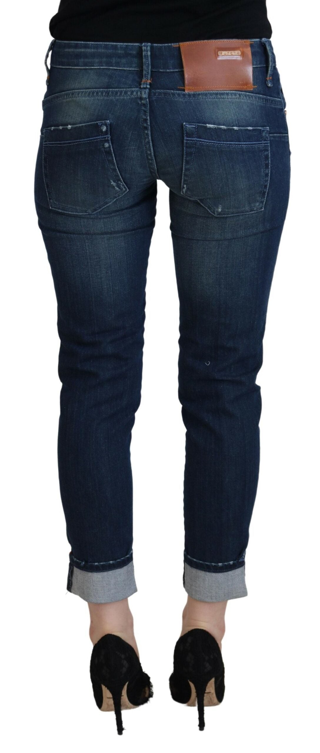 Acht Blue Cotton Slim Fit Women Casual Denim Jeans | Regal Royce