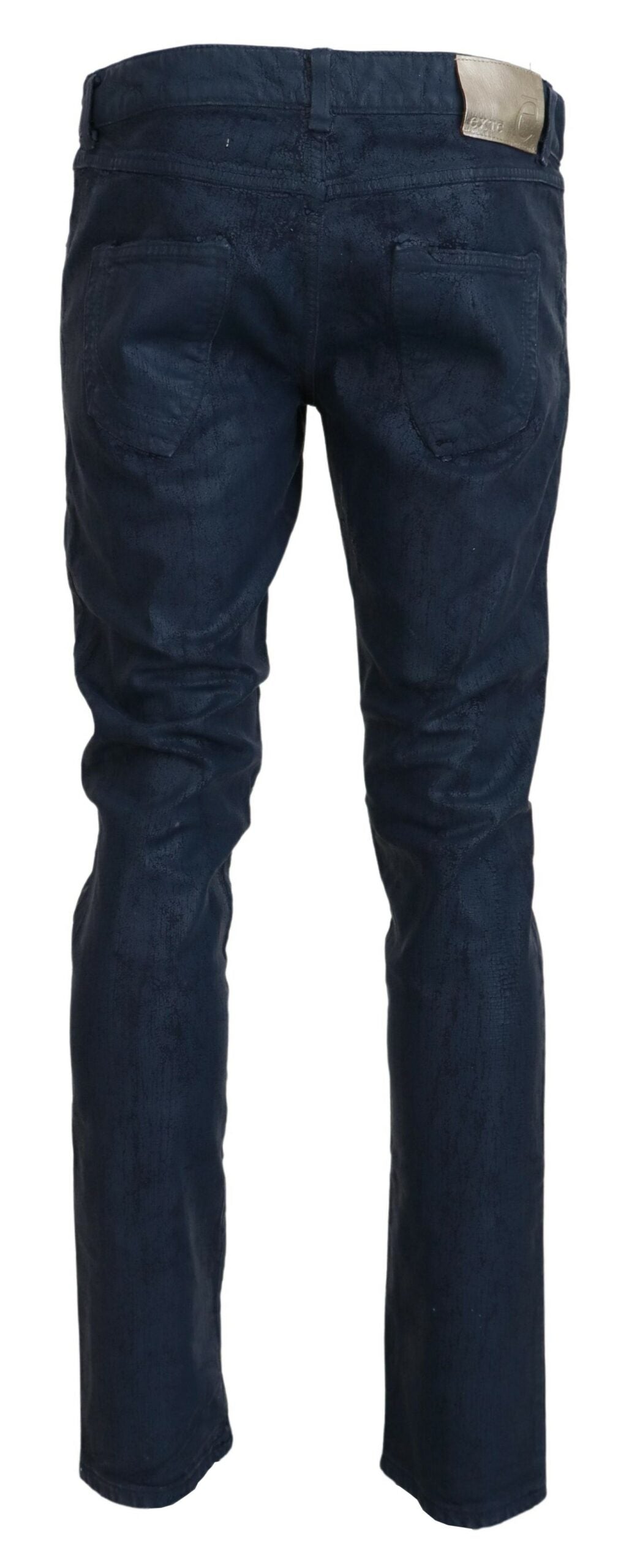 Exte Blue Cotton Tapered Slim Fit Men Casual Denim Jeans | Regal Royce