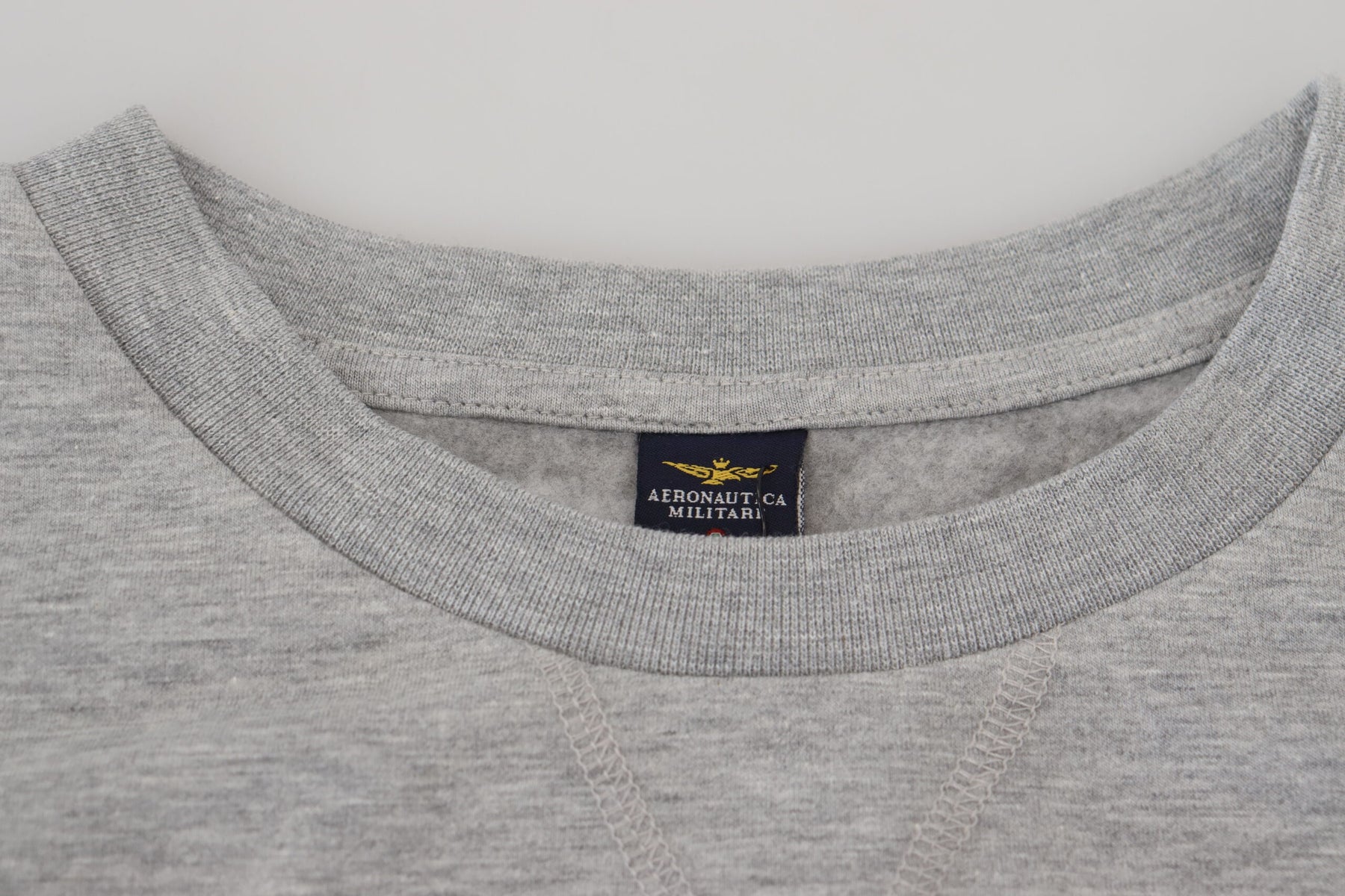 Aeronautica Militare Gray Men Pullover Sweatshirt Sweater | Regal Royce