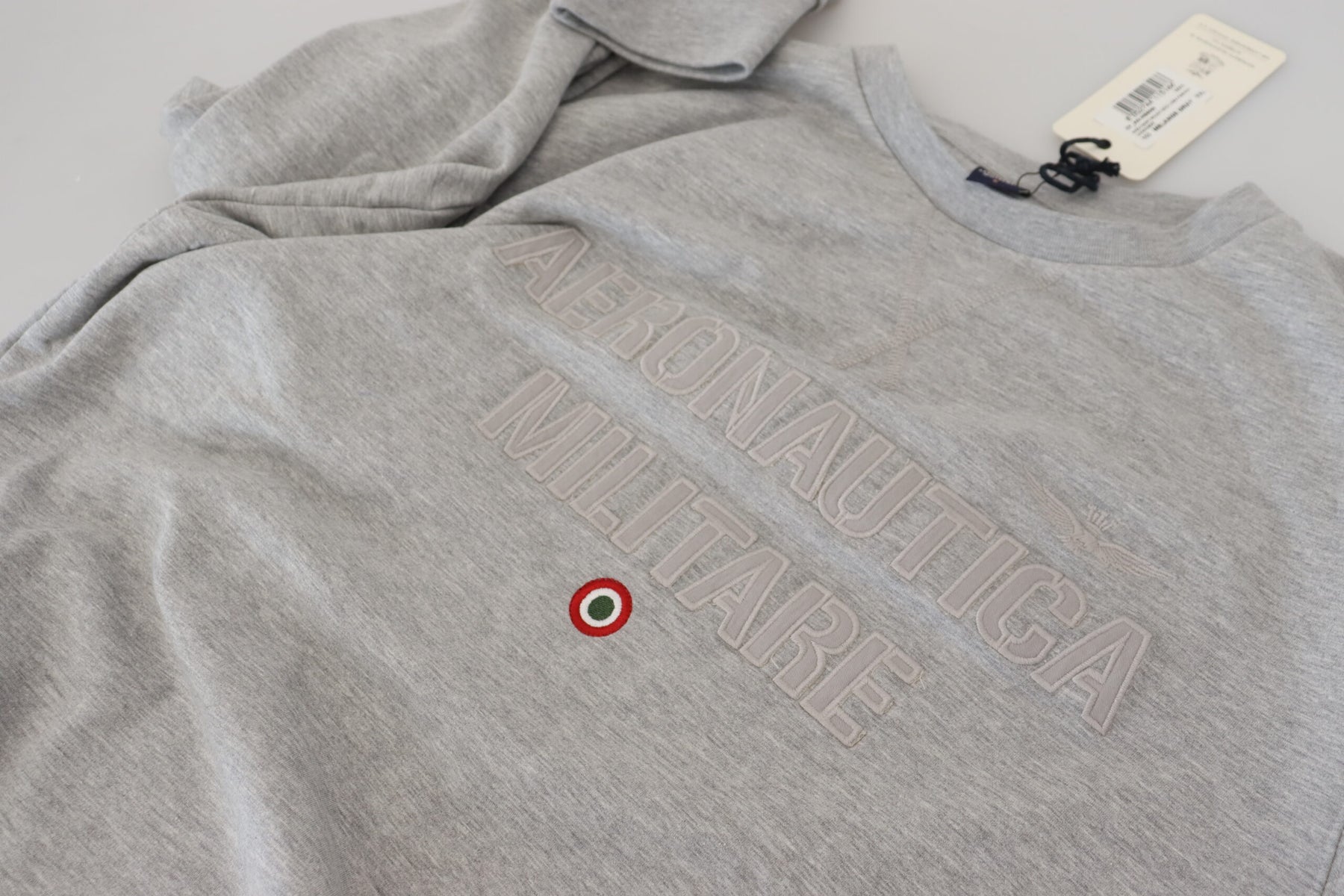 Aeronautica Militare Gray Men Pullover Sweatshirt Sweater | Regal Royce