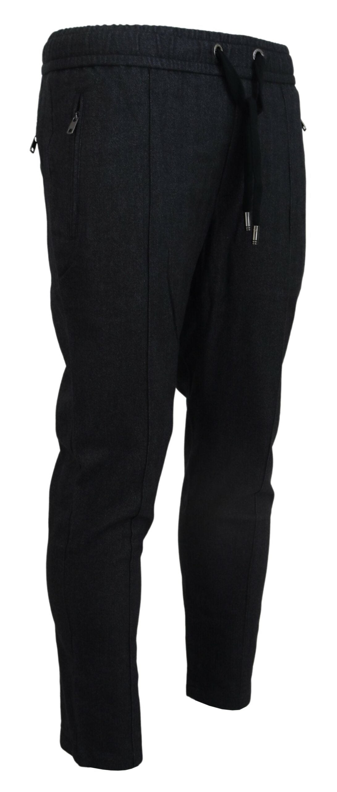 Dolce & Gabbana Gray Cotton Jogger Men Pants | Regal Royce