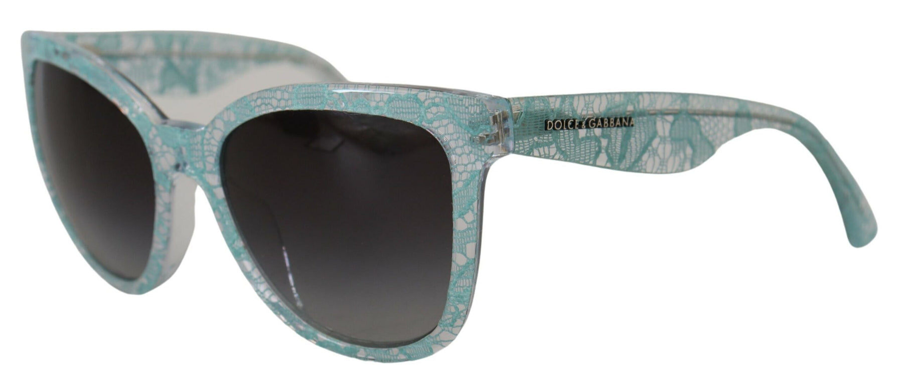 Dolce & Gabbana Blue DG4190 Lace Crystal Acetate Butterfly Sunglasses | Regal Royce