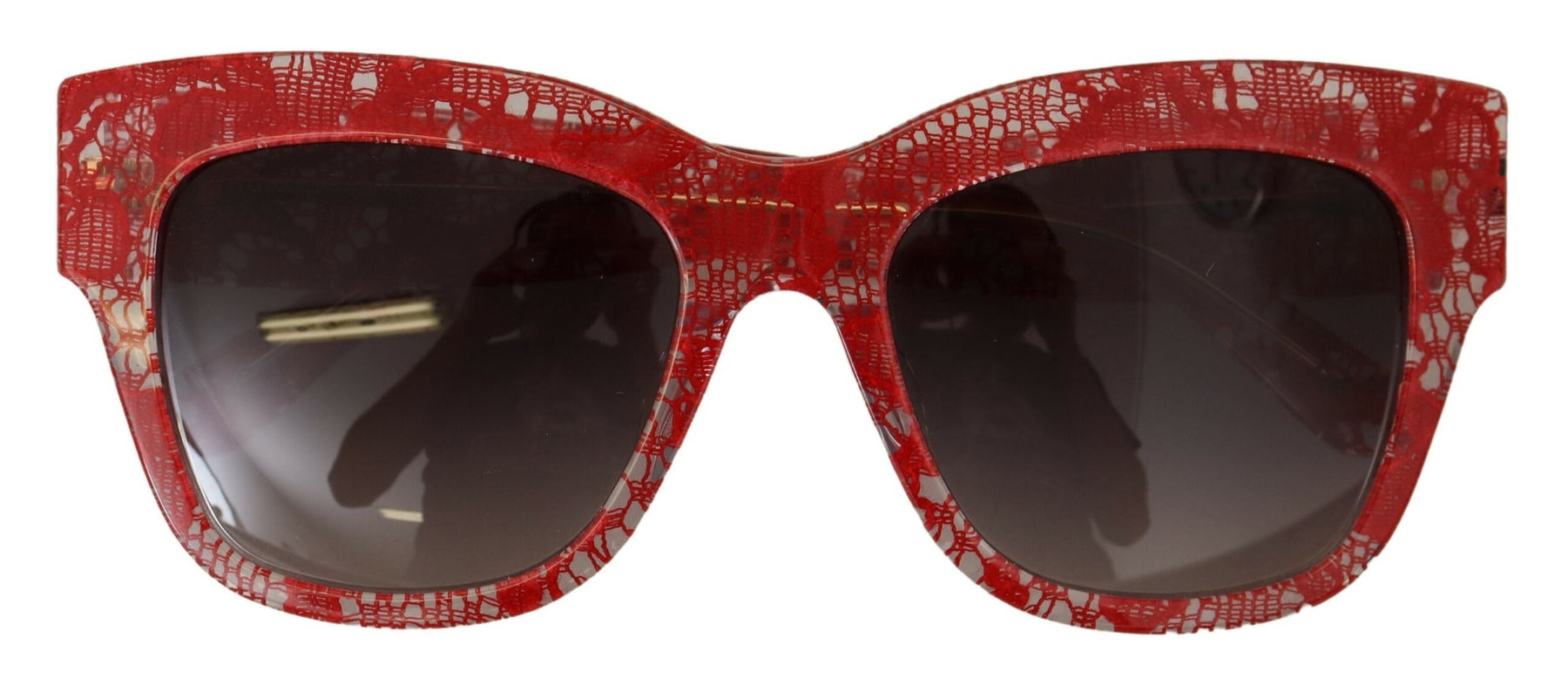 Dolce & Gabbana Red DG4231F Lace Acetate Rectangle Shades Sunglasses | Regal Royce