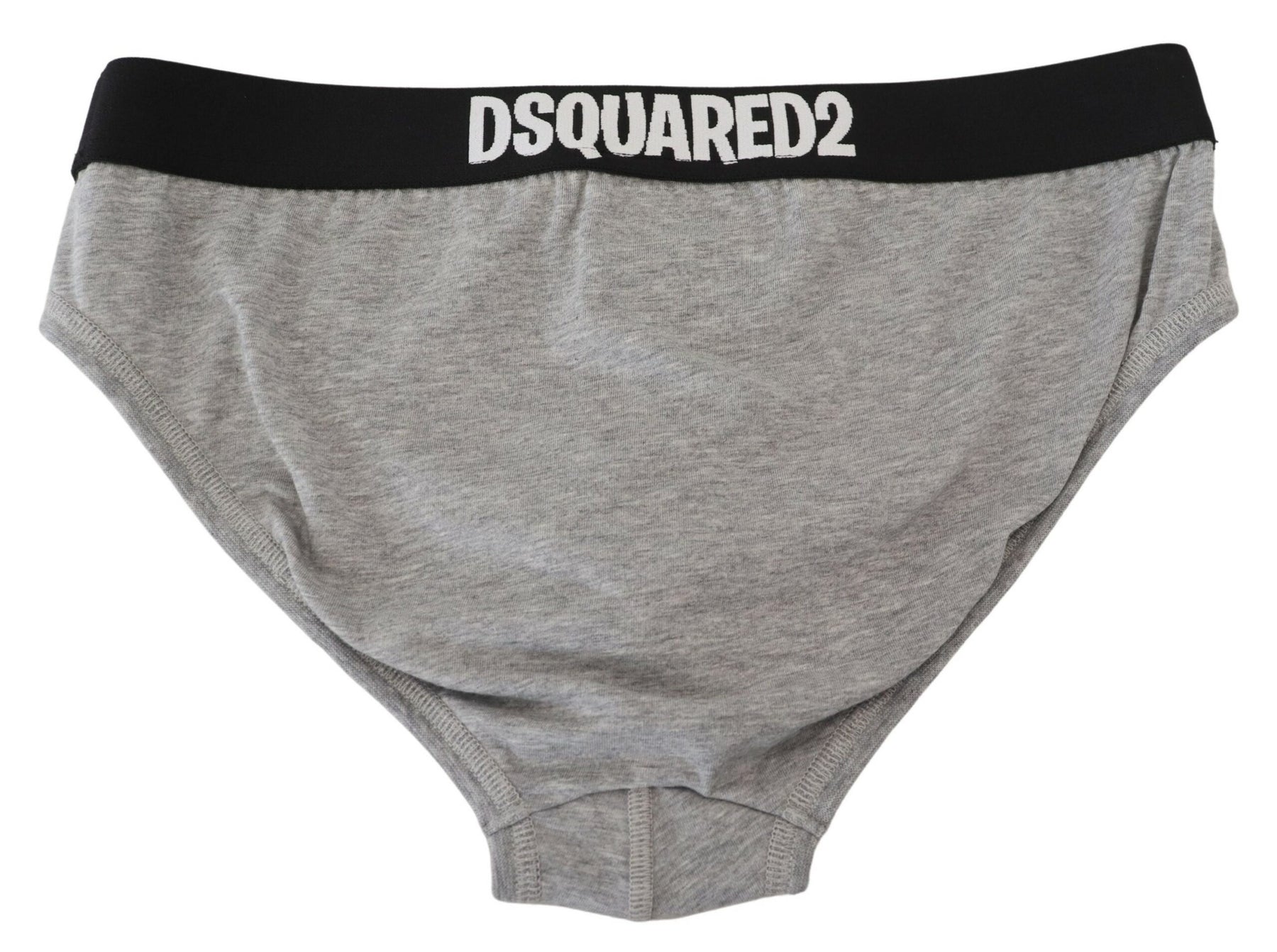 Dsquared² Gray DSURF Logo Cotton Stretch Men Brief Underwear | Regal Royce