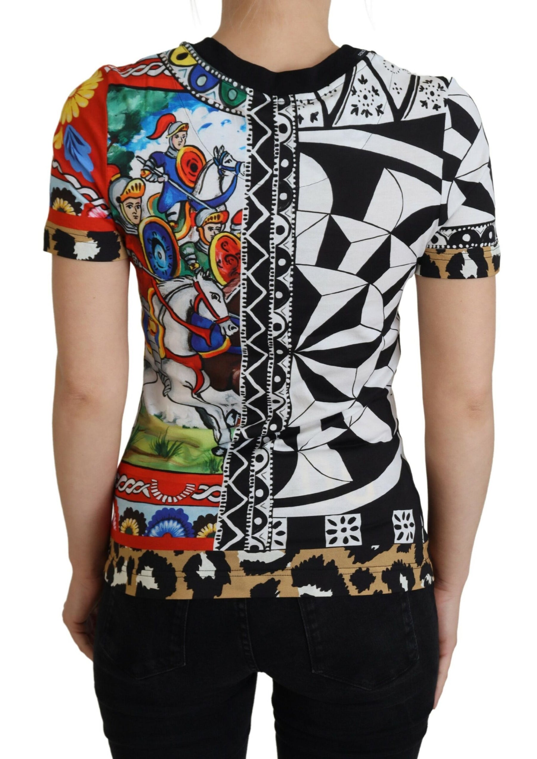 Dolce & Gabbana Multicolor Printed Women Exclusive Shirt Top | Regal Royce