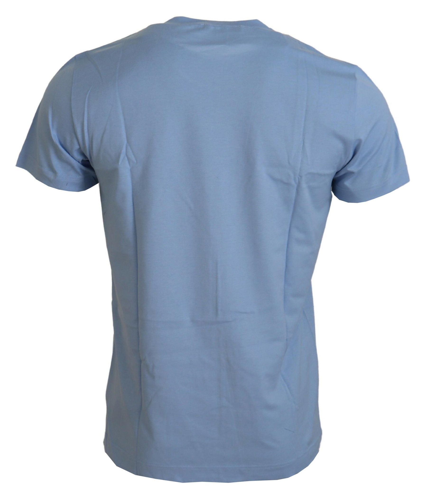 Dolce & Gabbana Light Blue Happy New Year 2017 Cotton T-shirt | Regal Royce
