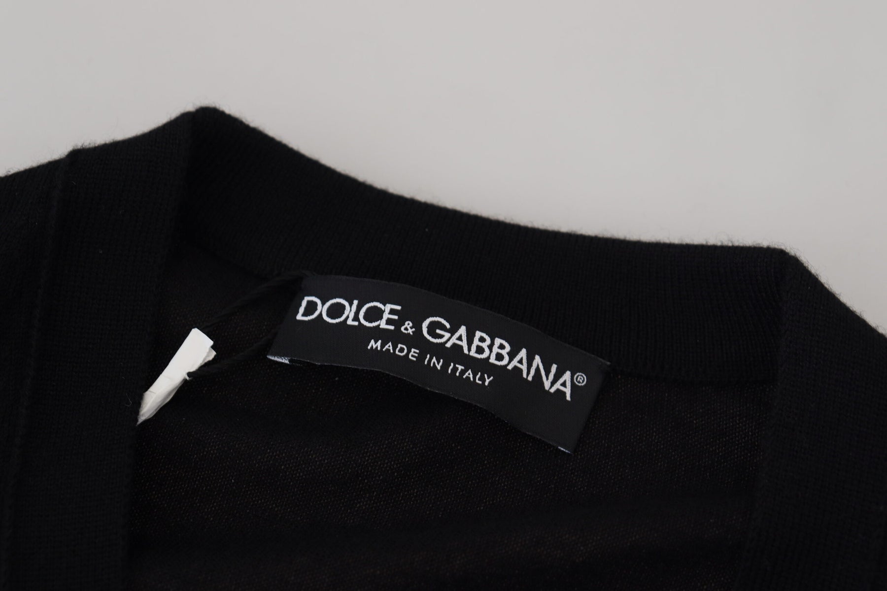 Dolce & Gabbana Black Cashmere Button Down Cardigan Sweater | Regal Royce