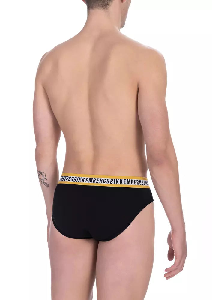 Bikkembergs Black Cotton Men Brief | Regal Royce