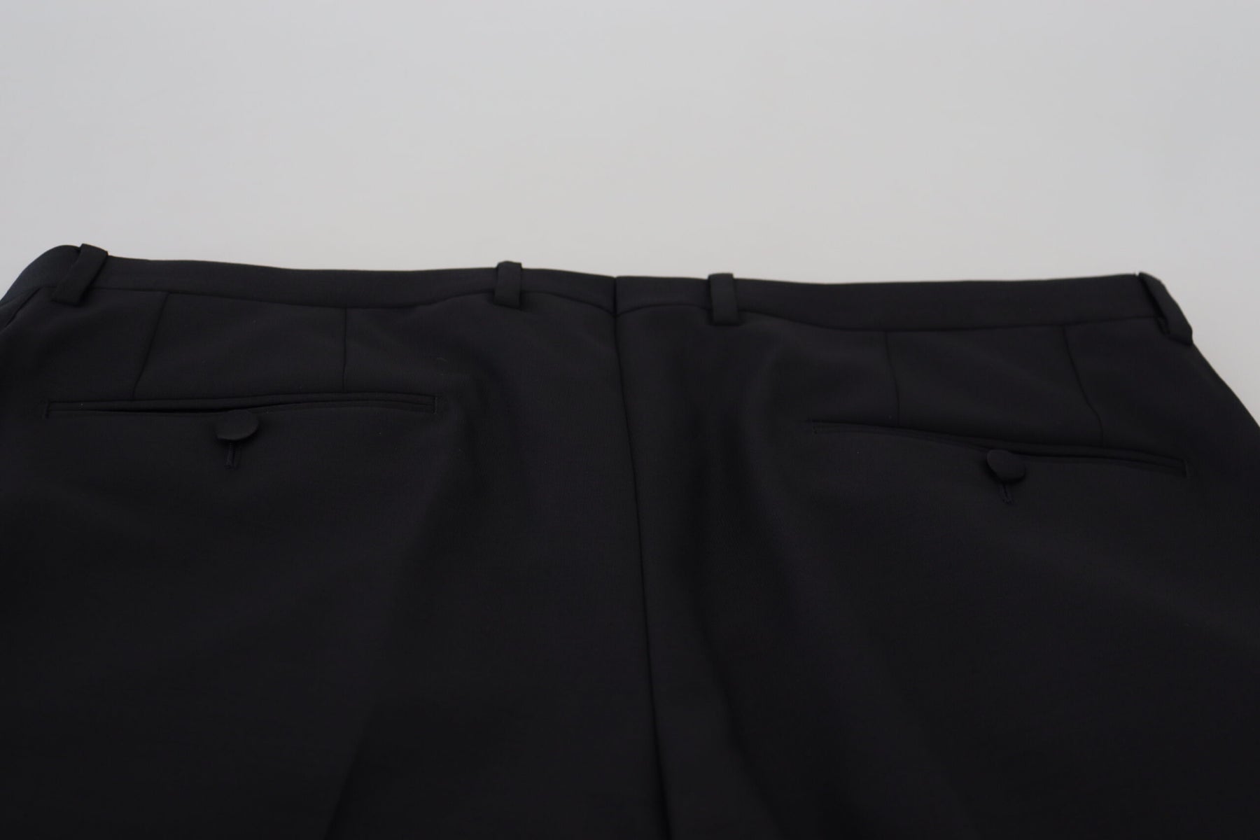 Dolce & Gabbana Black Wool Chino Dress Formal Pants | Regal Royce