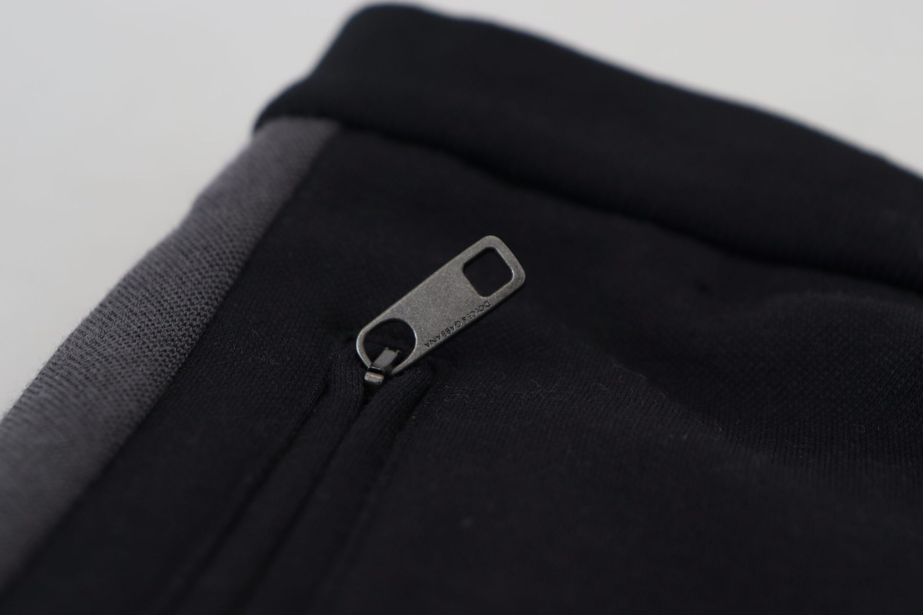 Dolce & Gabbana Black Wool Horseshoe Jogger Pants | Regal Royce