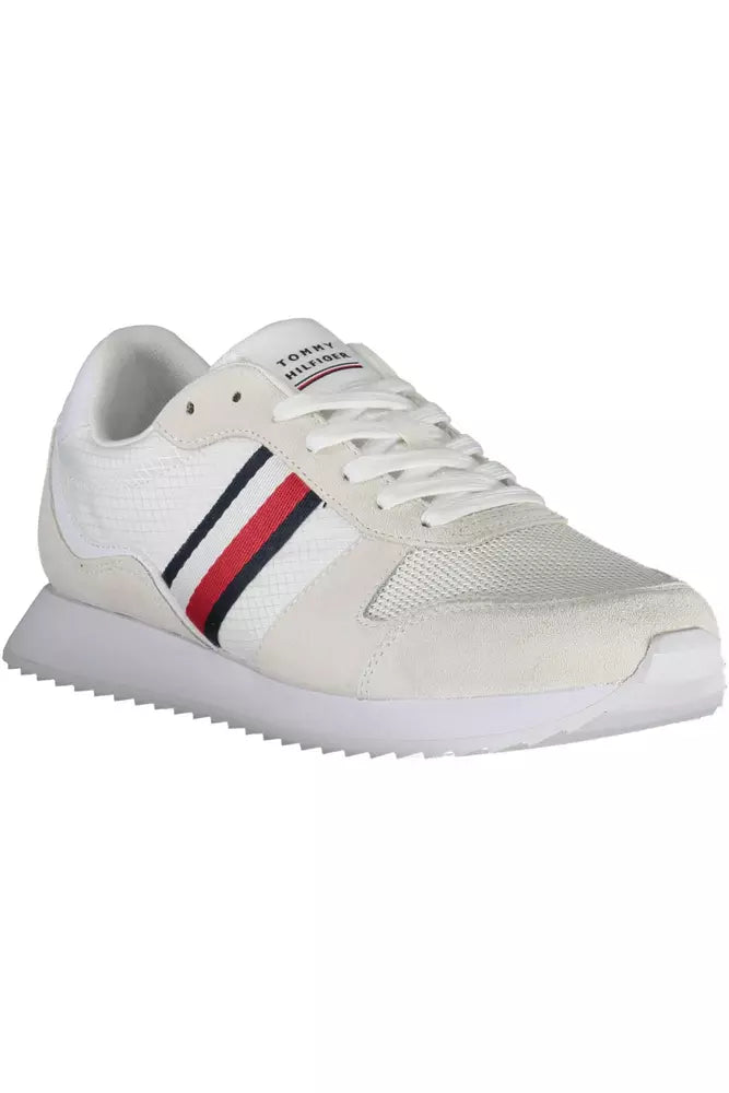 Tommy Hilfiger White Polyester Sneaker | Regal Royce