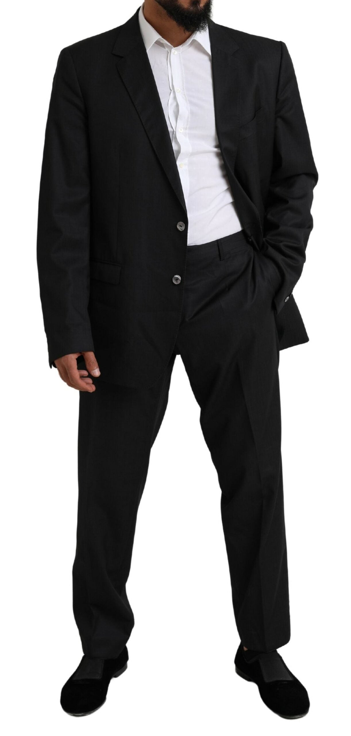 Dolce & Gabbana Black MARTINI Single Breasted 2 Piece Suit | Regal Royce