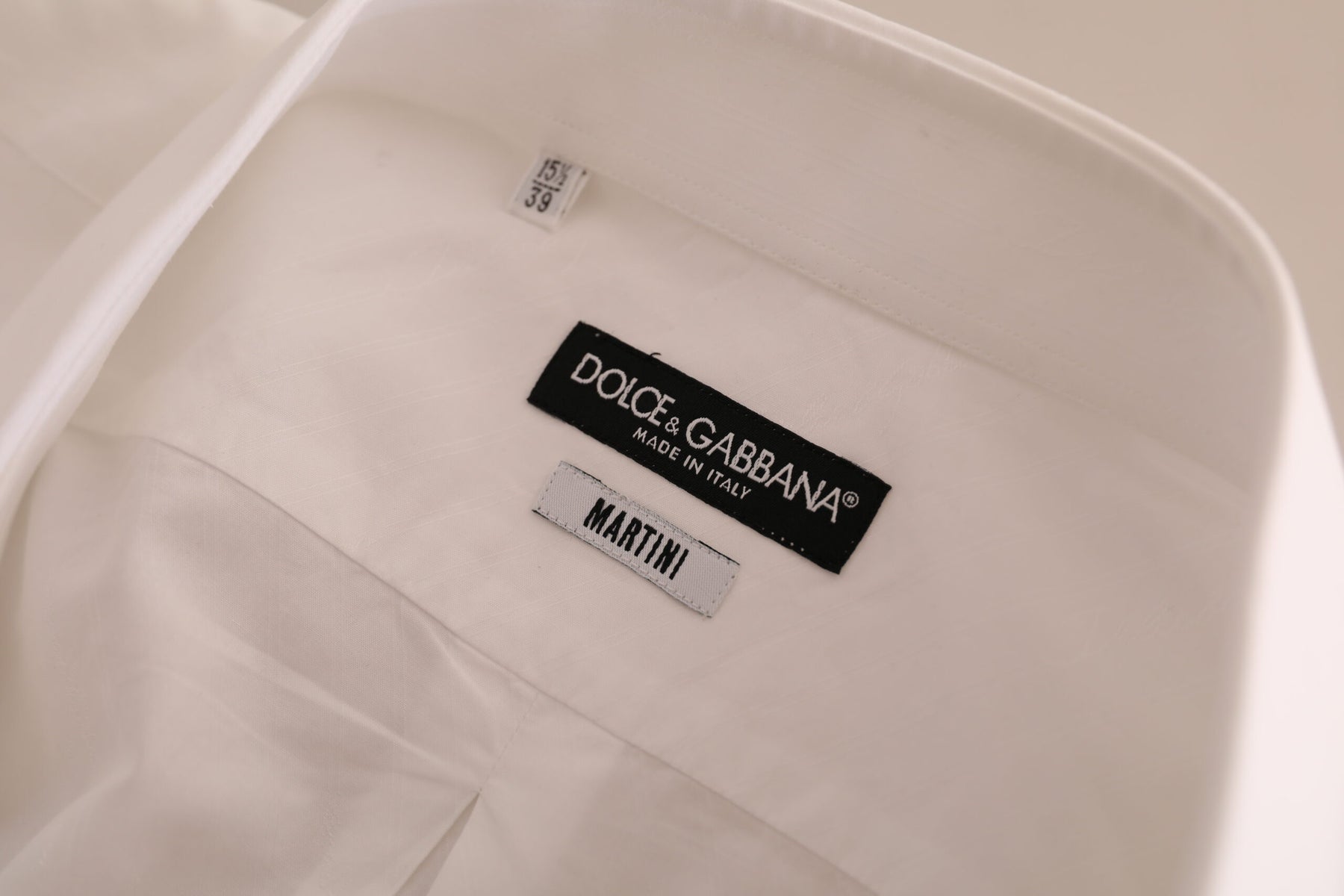 Dolce & Gabbana White MARTINI Cotton Dress Formal Shirt | Regal Royce