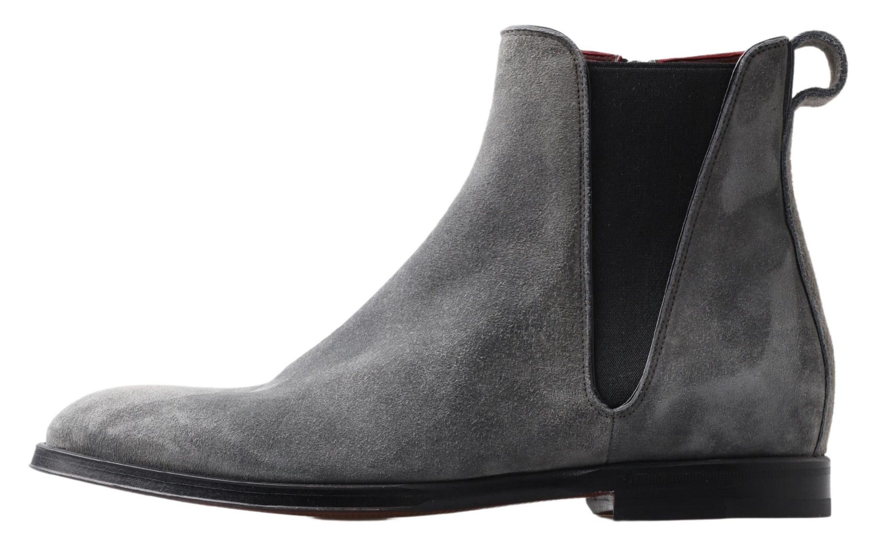 Dolce & Gabbana Gray Leather Men Ankle Boots Shoes | Regal Royce