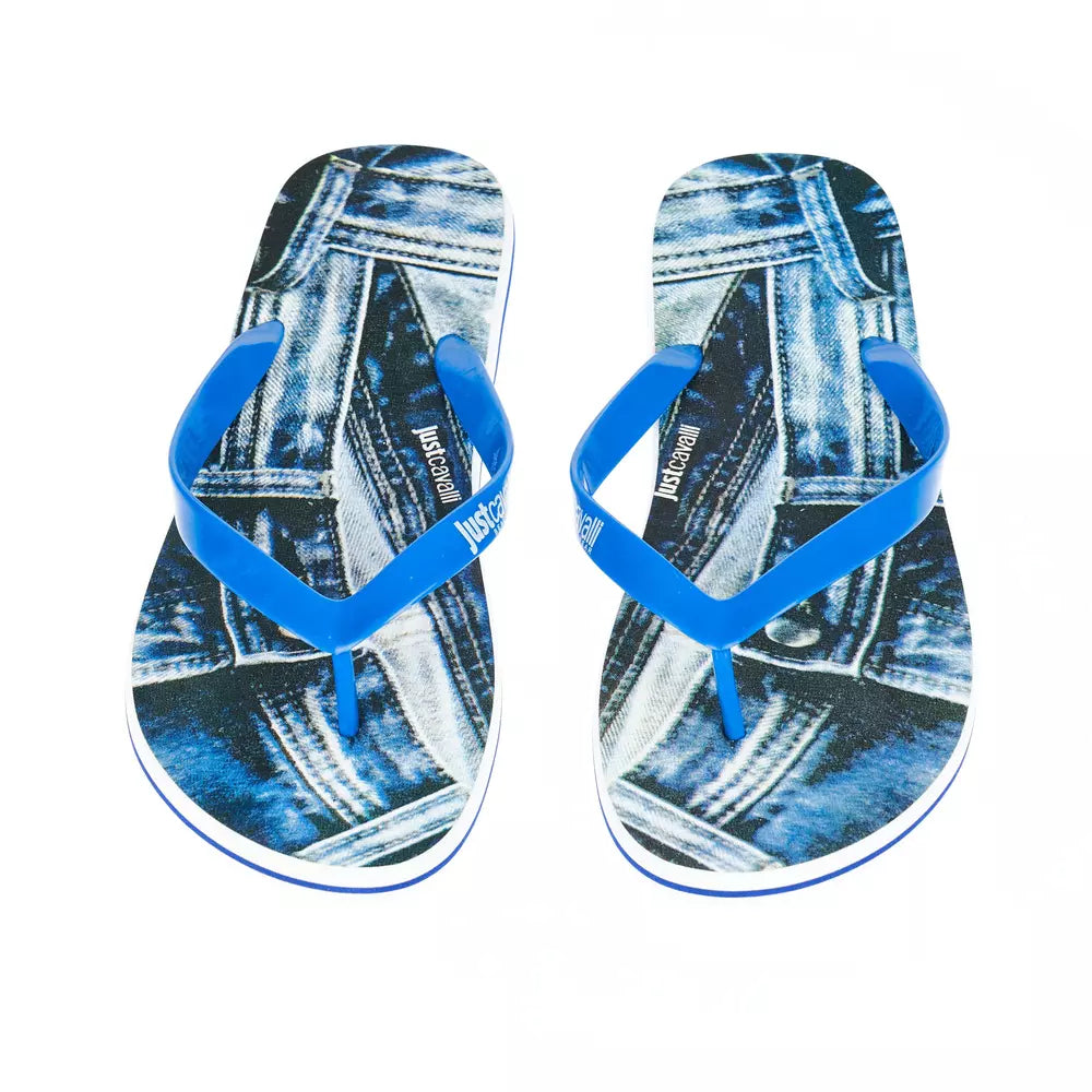 Just Cavalli Light Blue EVA Men Sandal | Regal Royce