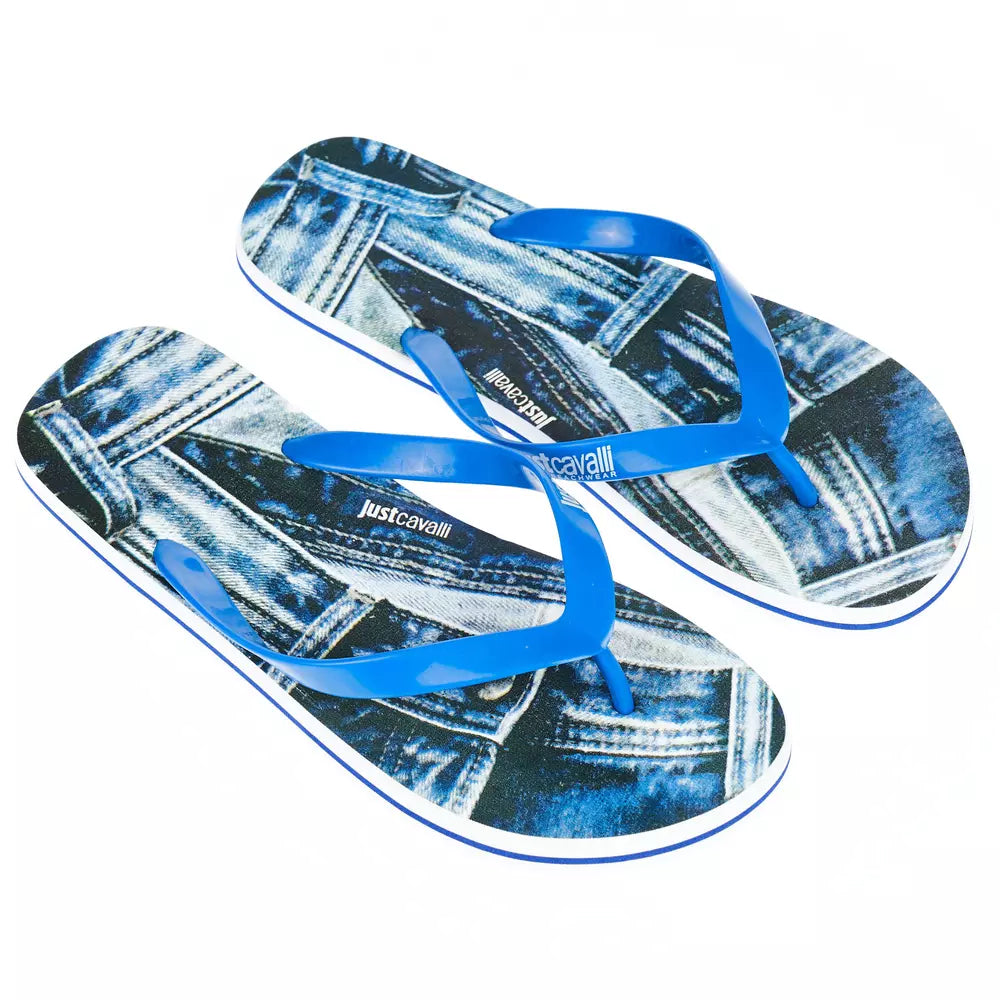 Just Cavalli Light Blue EVA Men Sandal | Regal Royce