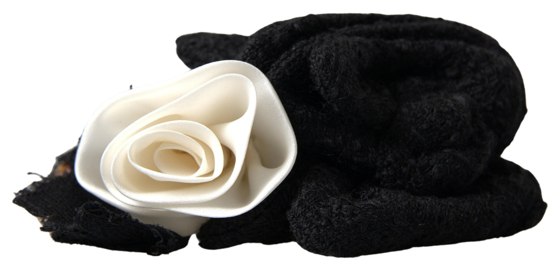 Dolce & Gabbana Diadem Headband Tiara White Rose Crystal Hair Gold | Regal Royce