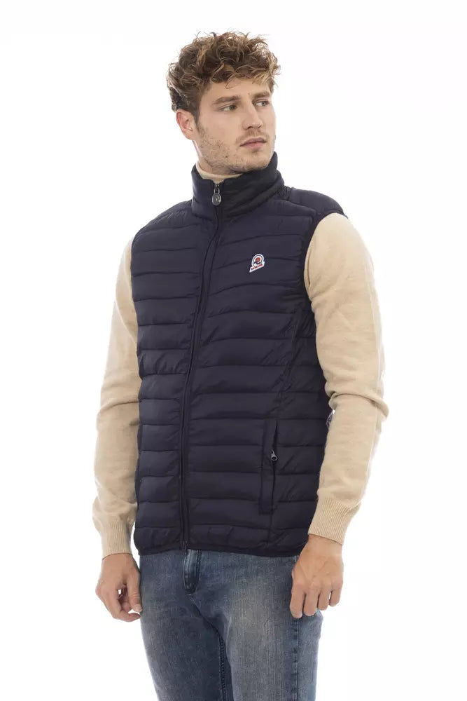 Invicta Blue Polyamide Sleveless Jacket | Regal Royce