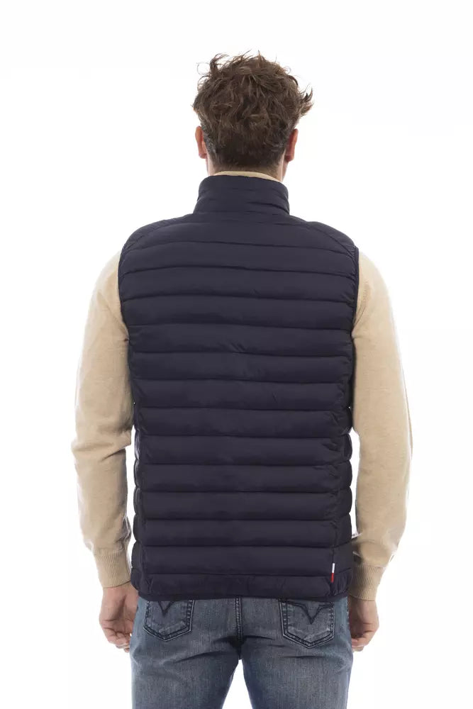 Invicta Blue Polyamide Sleveless Jacket | Regal Royce