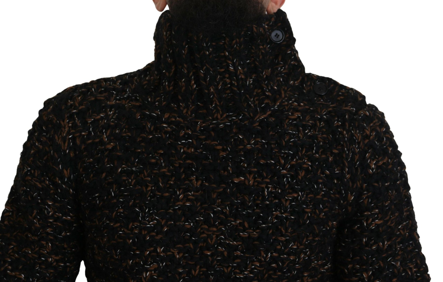 Dolce & Gabbana Brown Fatto A Mano Turtleneck Pullover Sweater | Regal Royce