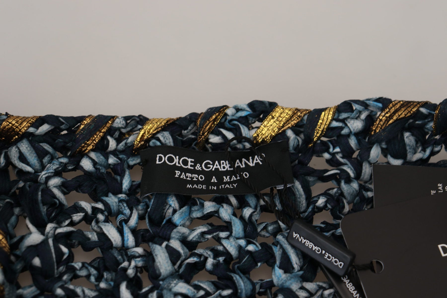Dolce & Gabbana Blue Button Cardigan Fatto A Mano Sweater | Regal Royce