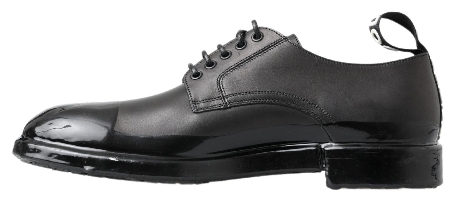 Dolce & Gabbana Black Leather Derby Dress Shoes | Regal Royce