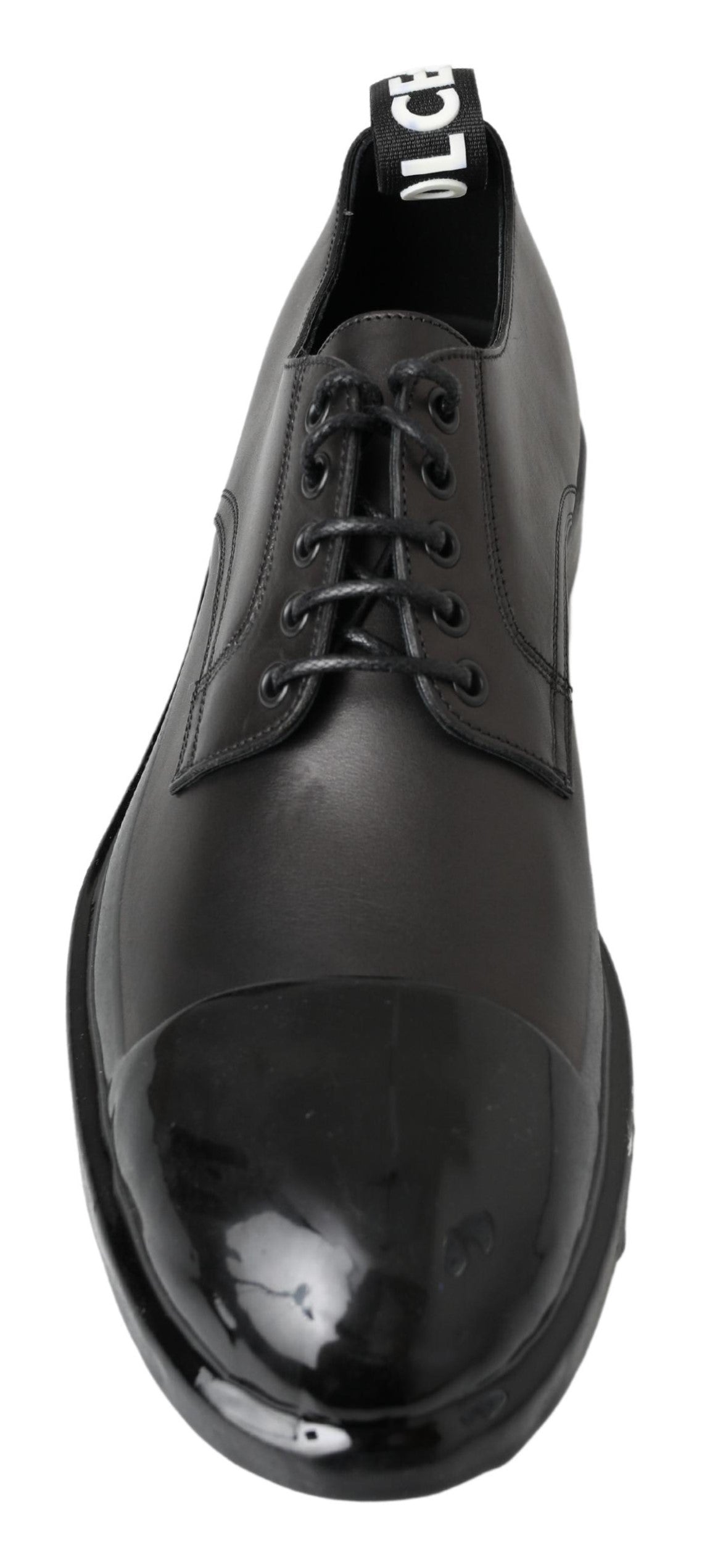 Dolce & Gabbana Black Leather Derby Dress Shoes | Regal Royce