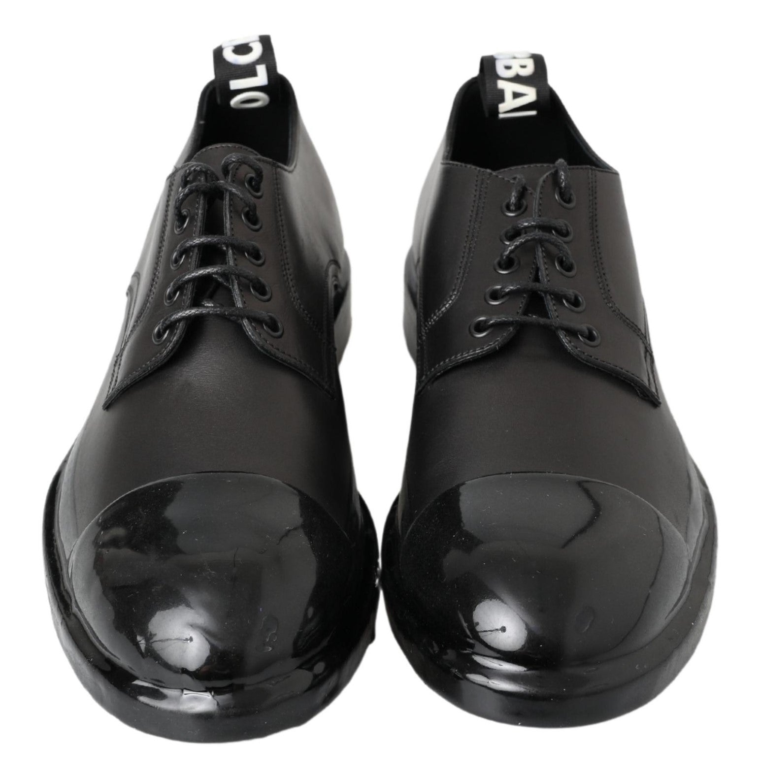 Dolce & Gabbana Black Leather Derby Dress Shoes | Regal Royce