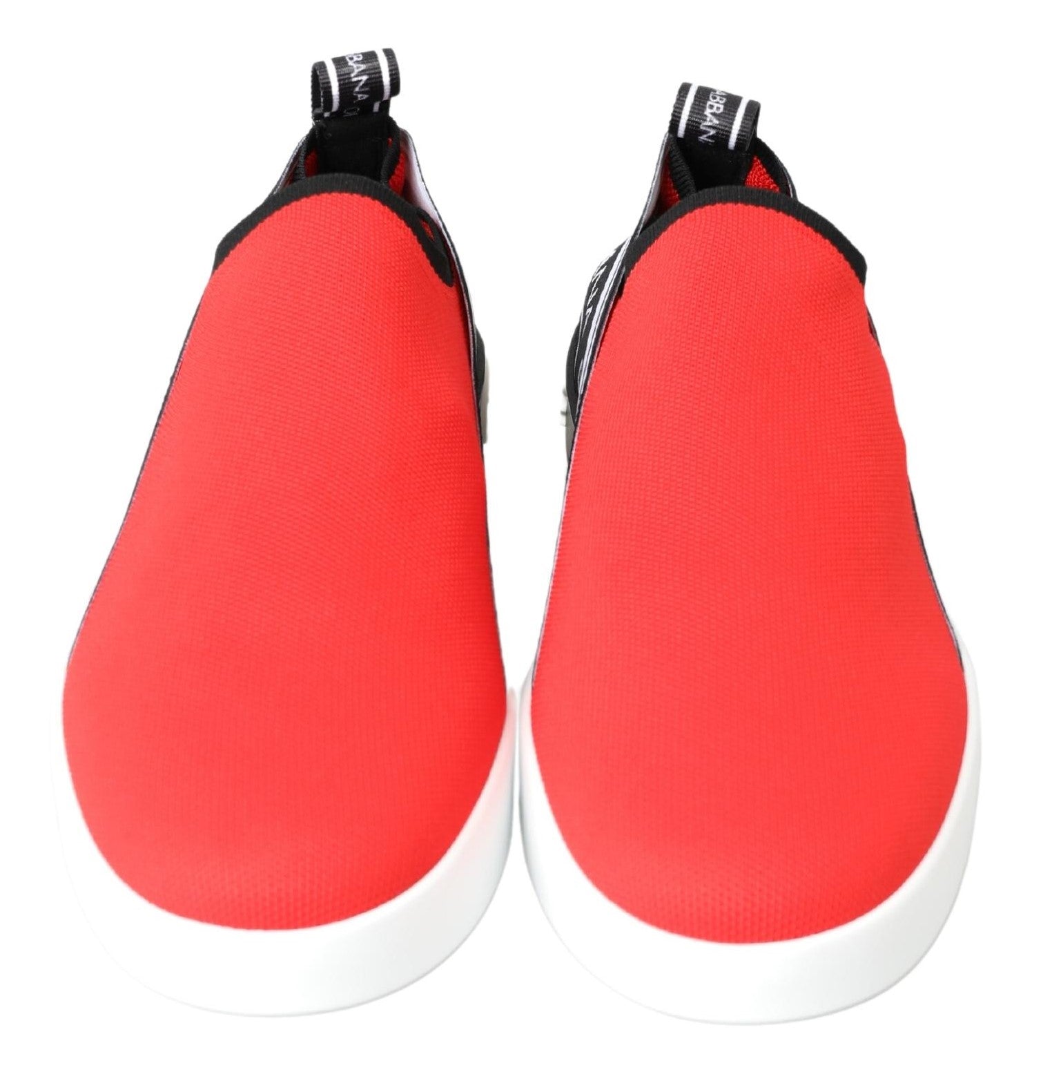 Dolce & Gabbana Red White Flat Sneakers Loafers Shoes | Regal Royce