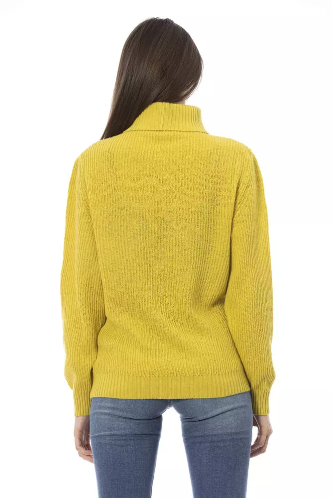 Baldinini Trend Yellow Wool Women Sweater | Regal Royce