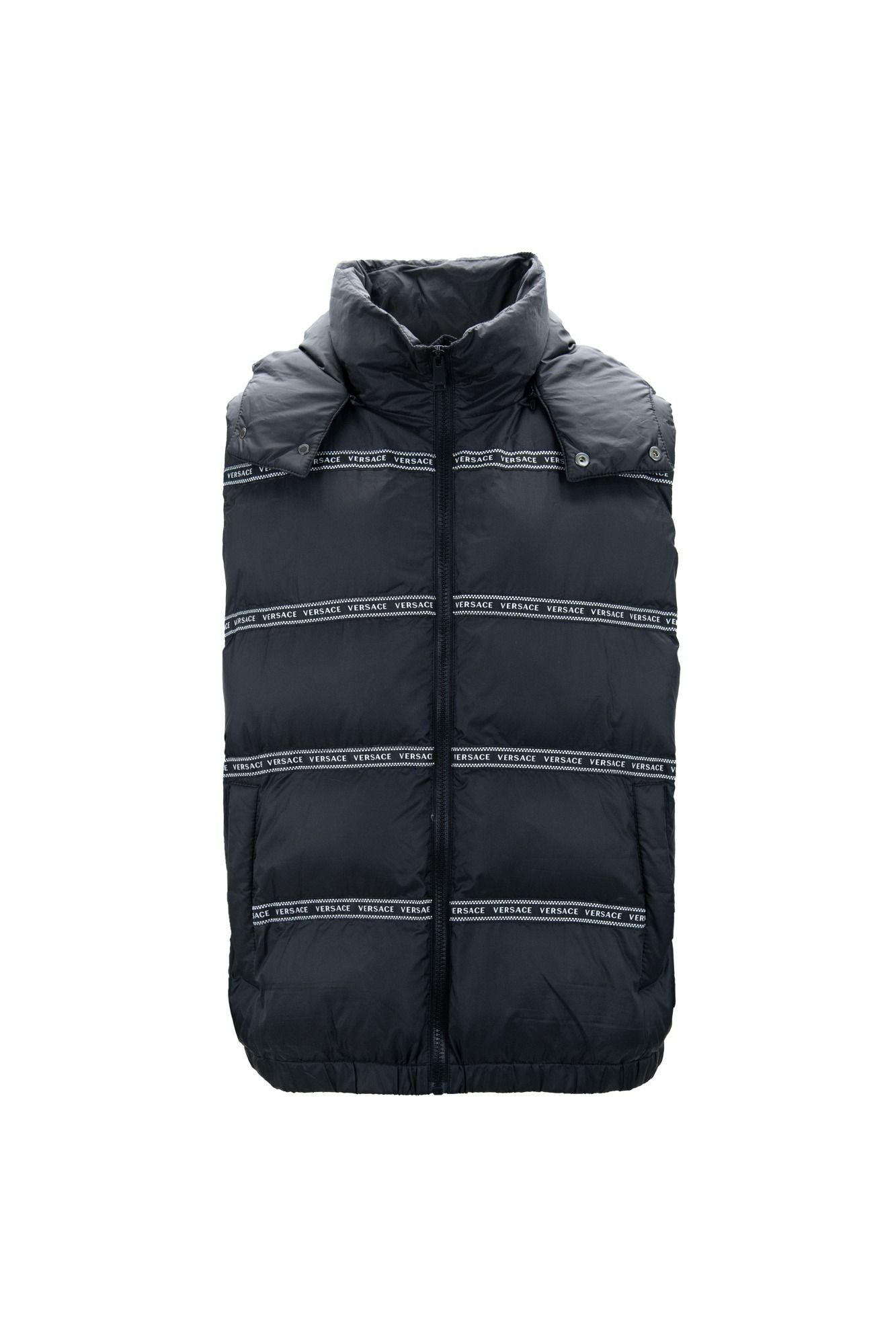 Versace Black Polyester Vest | Regal Royce