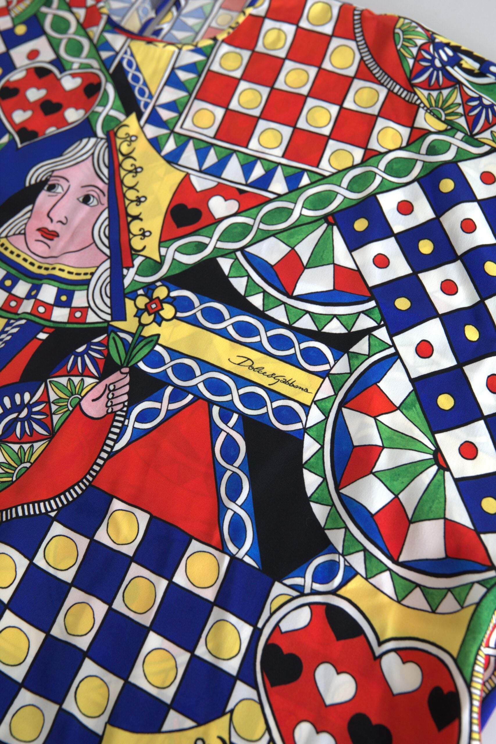 Dolce & Gabbana Multicolor Printed Long Sleeves Blouse Top | Regal Royce