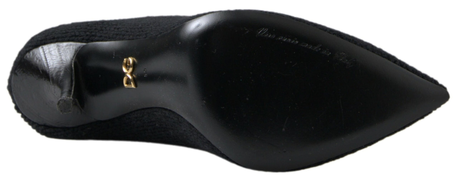 Dolce & Gabbana Black Stiletto Heel Mid Calf Women Boot Shoes | Regal Royce