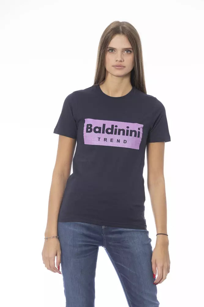 Baldinini Trend Blue Cotton Women T-Shirt | Regal Royce