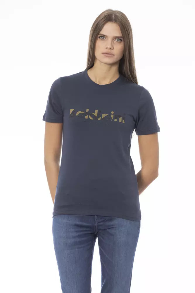 Baldinini Trend Blue Cotton Women T-Shirt | Regal Royce