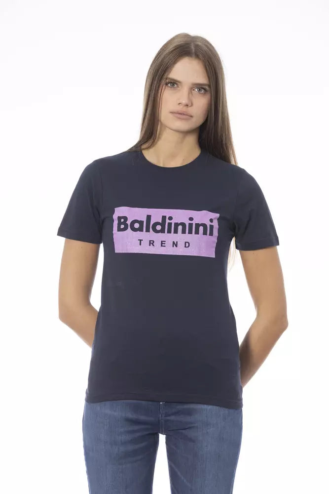 Baldinini Trend Blue Cotton Women T-Shirt | Regal Royce