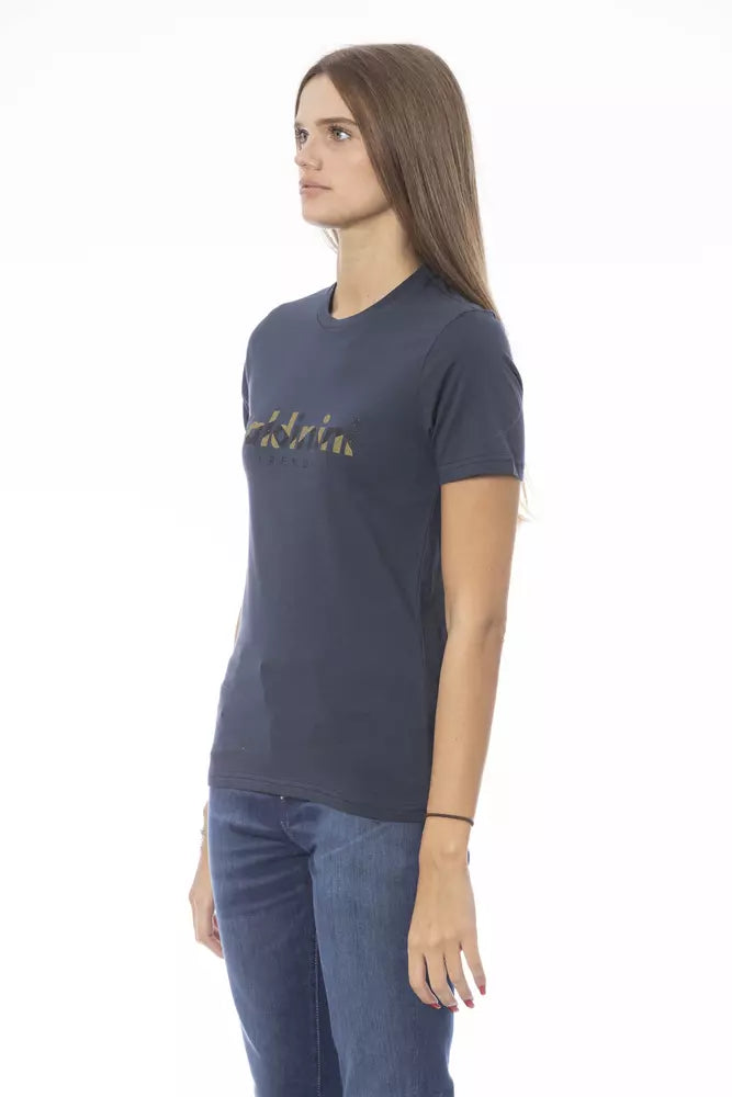 Baldinini Trend Blue Cotton Women T-Shirt | Regal Royce