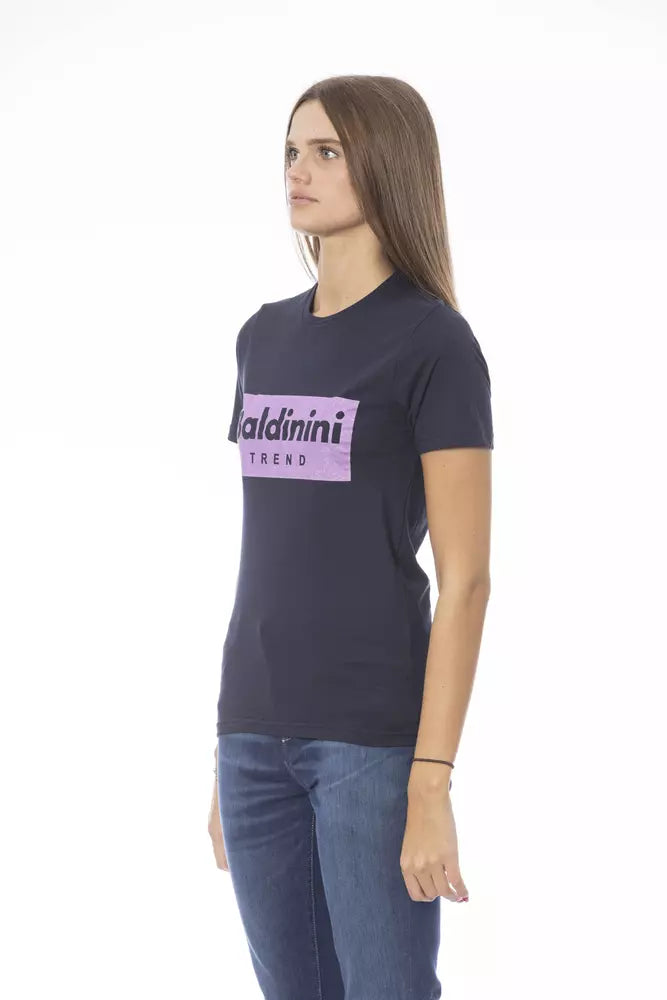Baldinini Trend Blue Cotton Women T-Shirt | Regal Royce