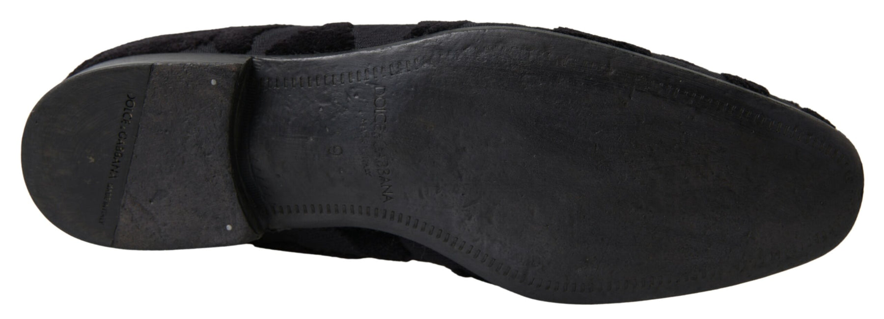 Dolce & Gabbana Black Brocade Loafers Formal Shoes | Regal Royce