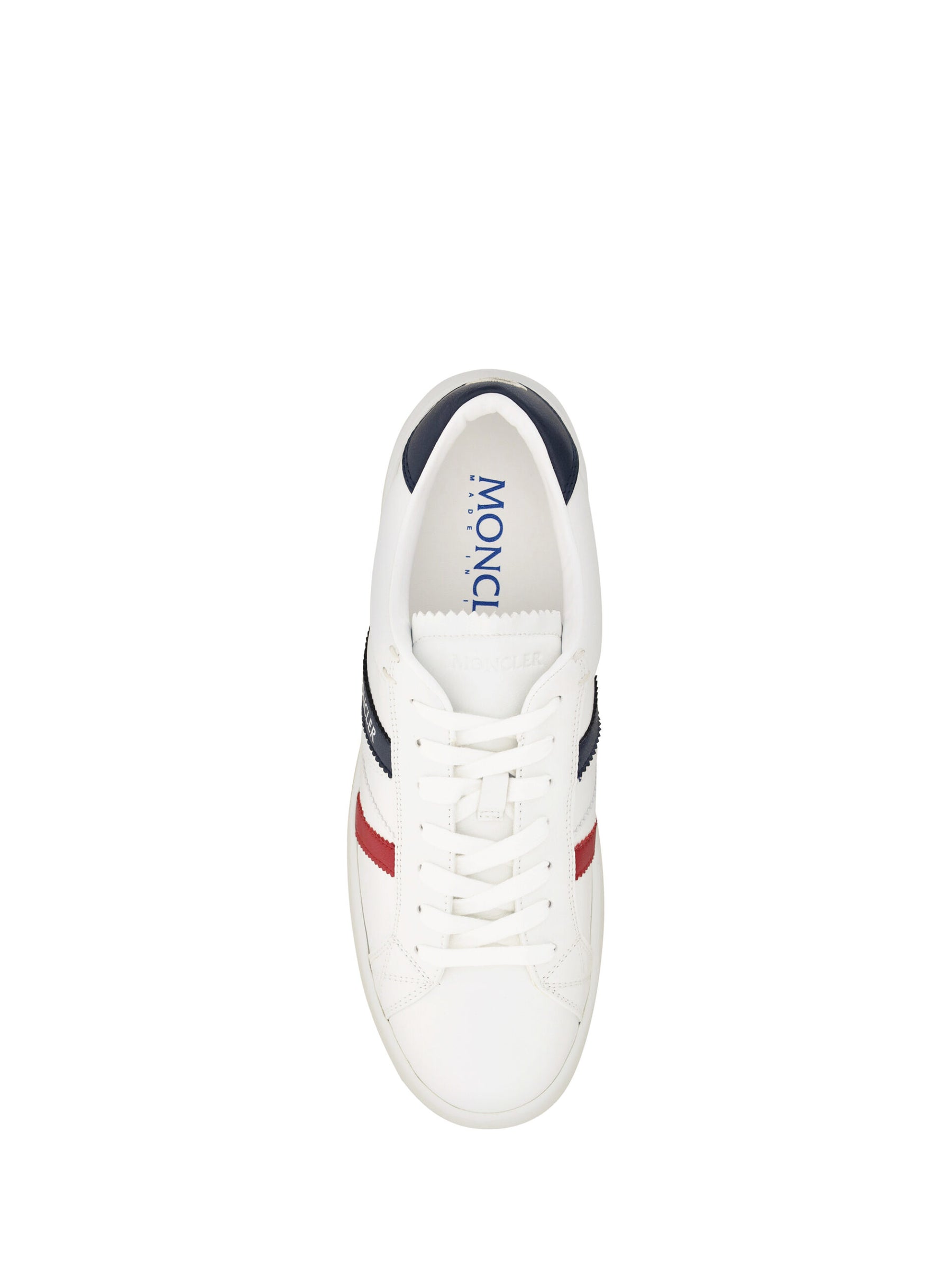 Moncler White Monaco M Low Top Sneakers | Regal Royce