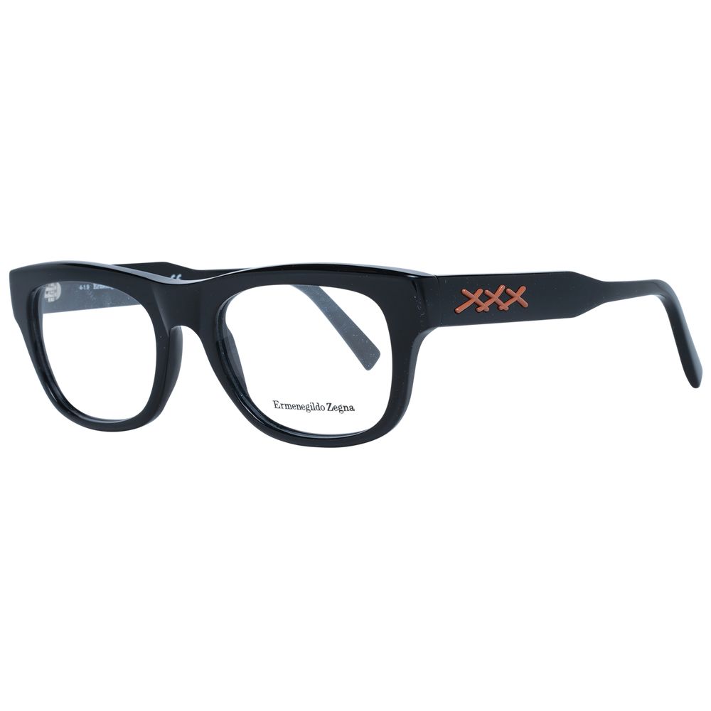 Ermenegildo Zegna Black Plastic Glasses (Frames) | Regal Royce