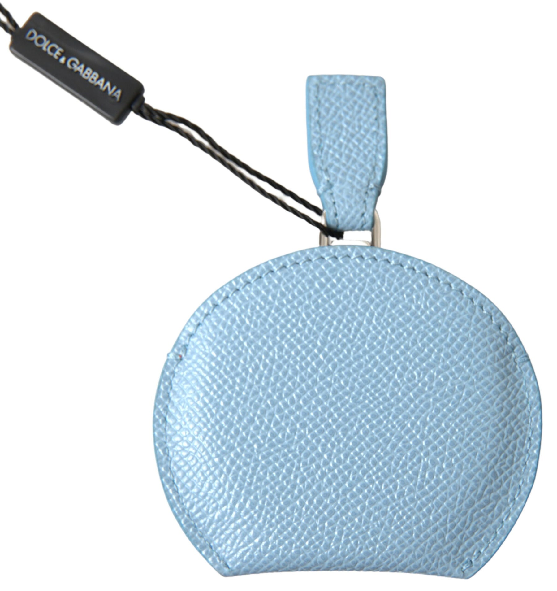 Dolce & Gabbana Light Blue Calfskin Leather Mirror Holder | Regal Royce