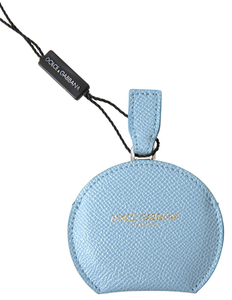Dolce & Gabbana Light Blue Calfskin Leather Mirror Holder | Regal Royce
