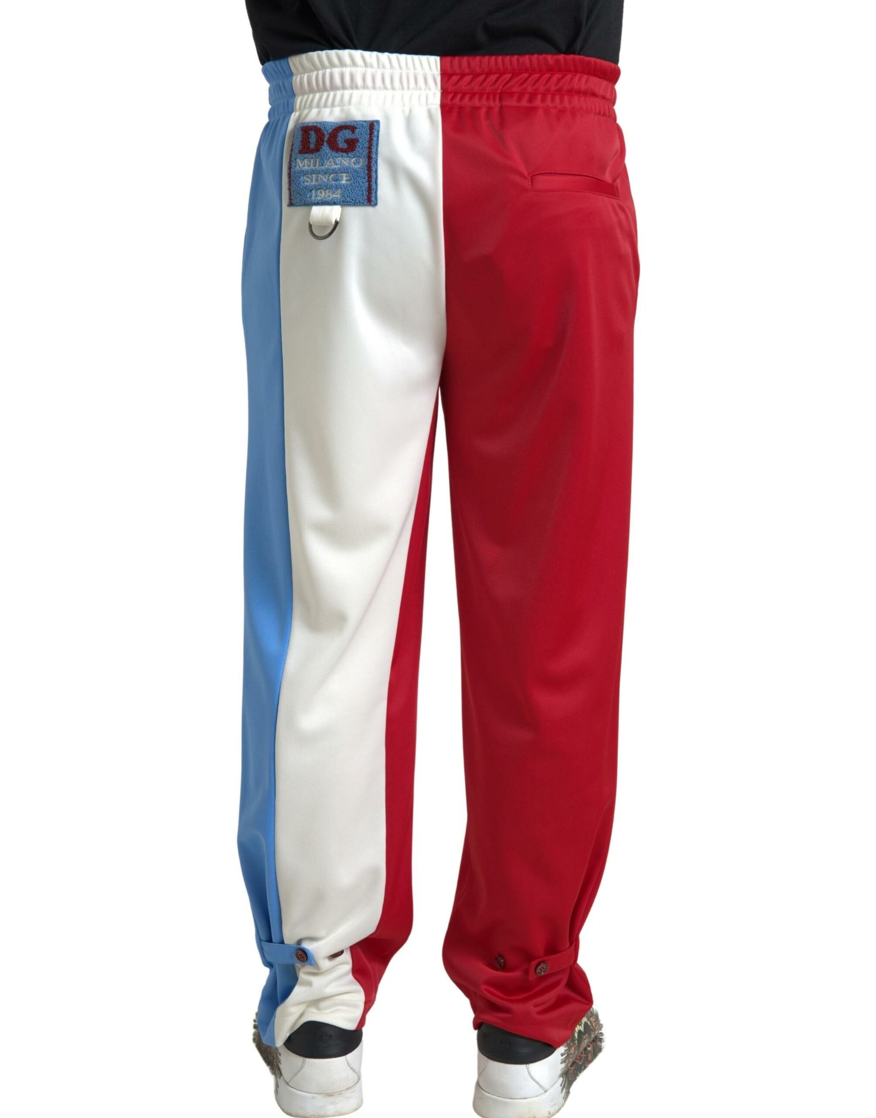 Dolce & Gabbana Multicolor Polyester Men Sweatpants Pants | Regal Royce