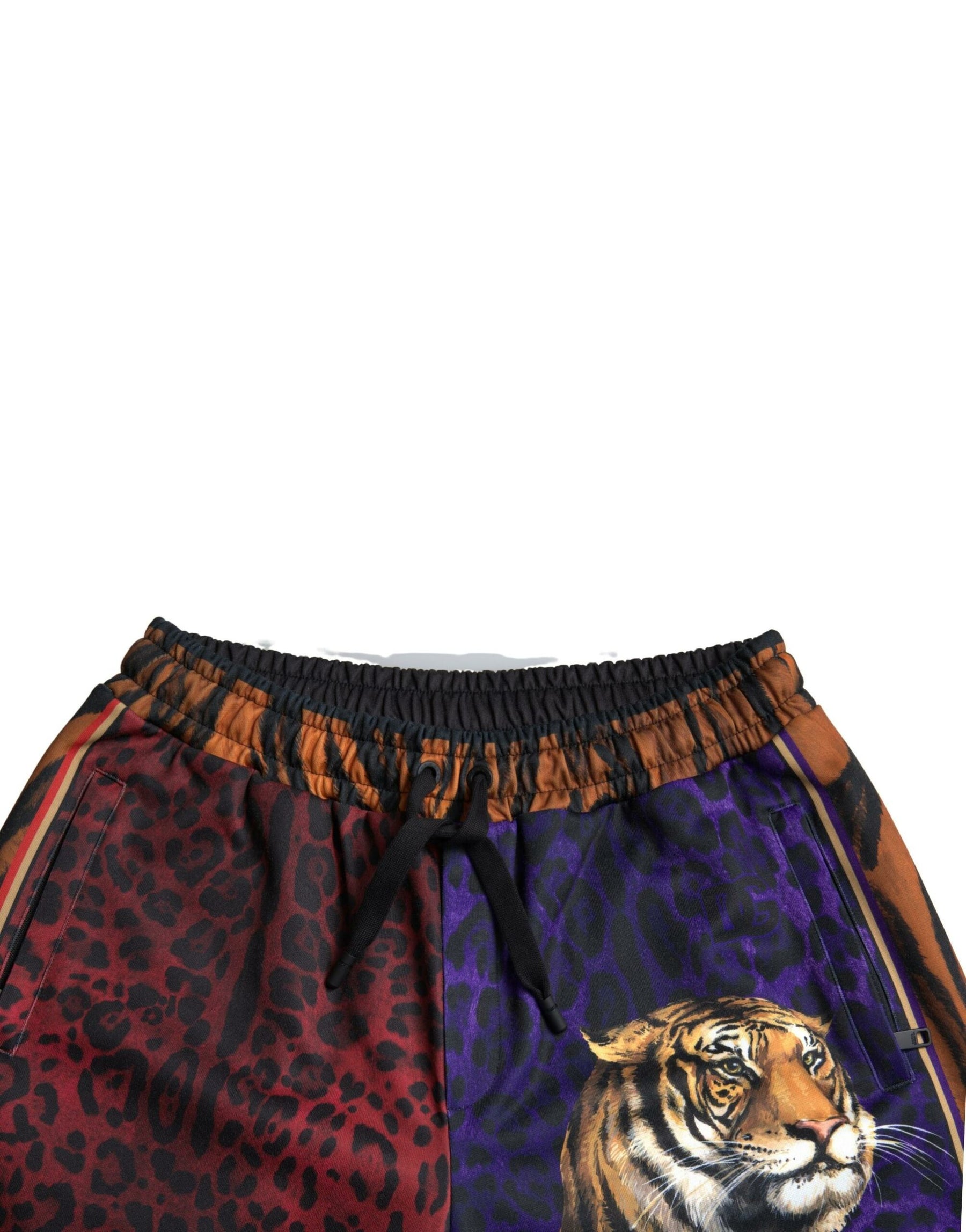 Dolce & Gabbana Multicolor Tiger Print Men Bermuda Shorts | Regal Royce