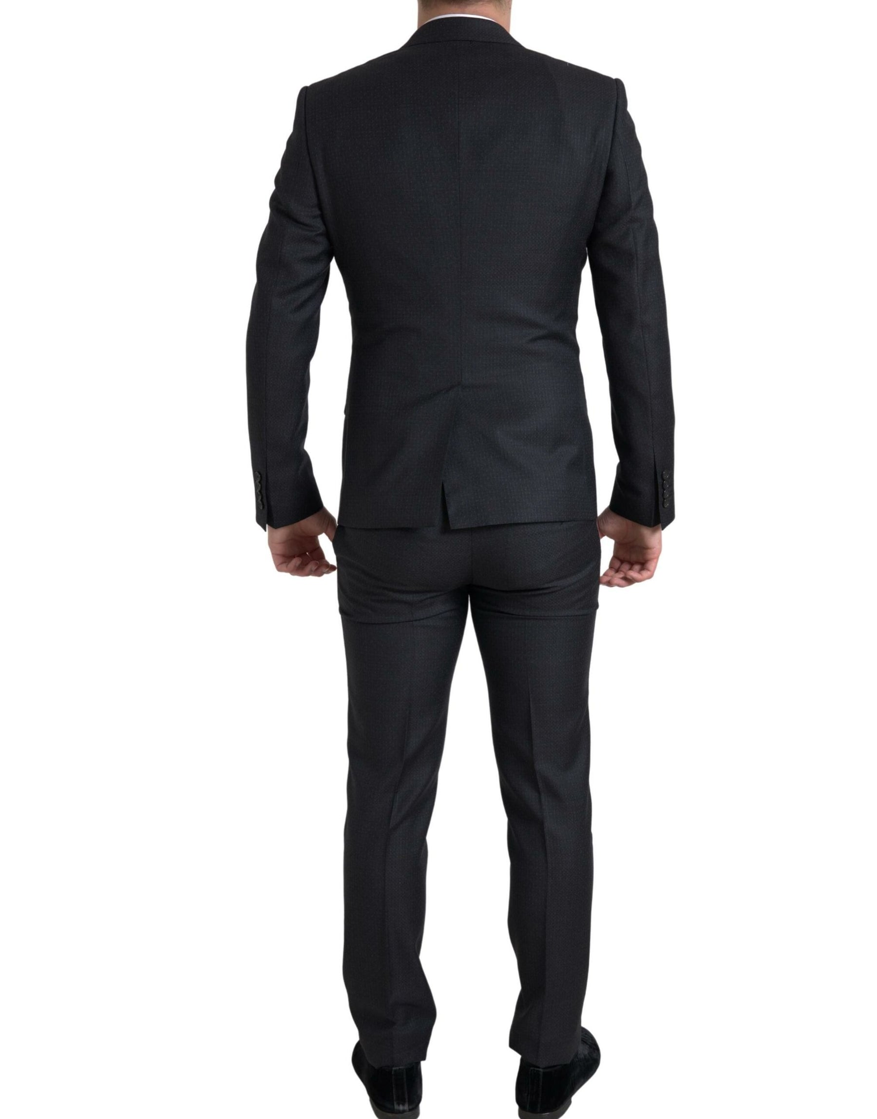 Dolce & Gabbana Black 3 Piece Single Breasted MARTINI Suit | Regal Royce