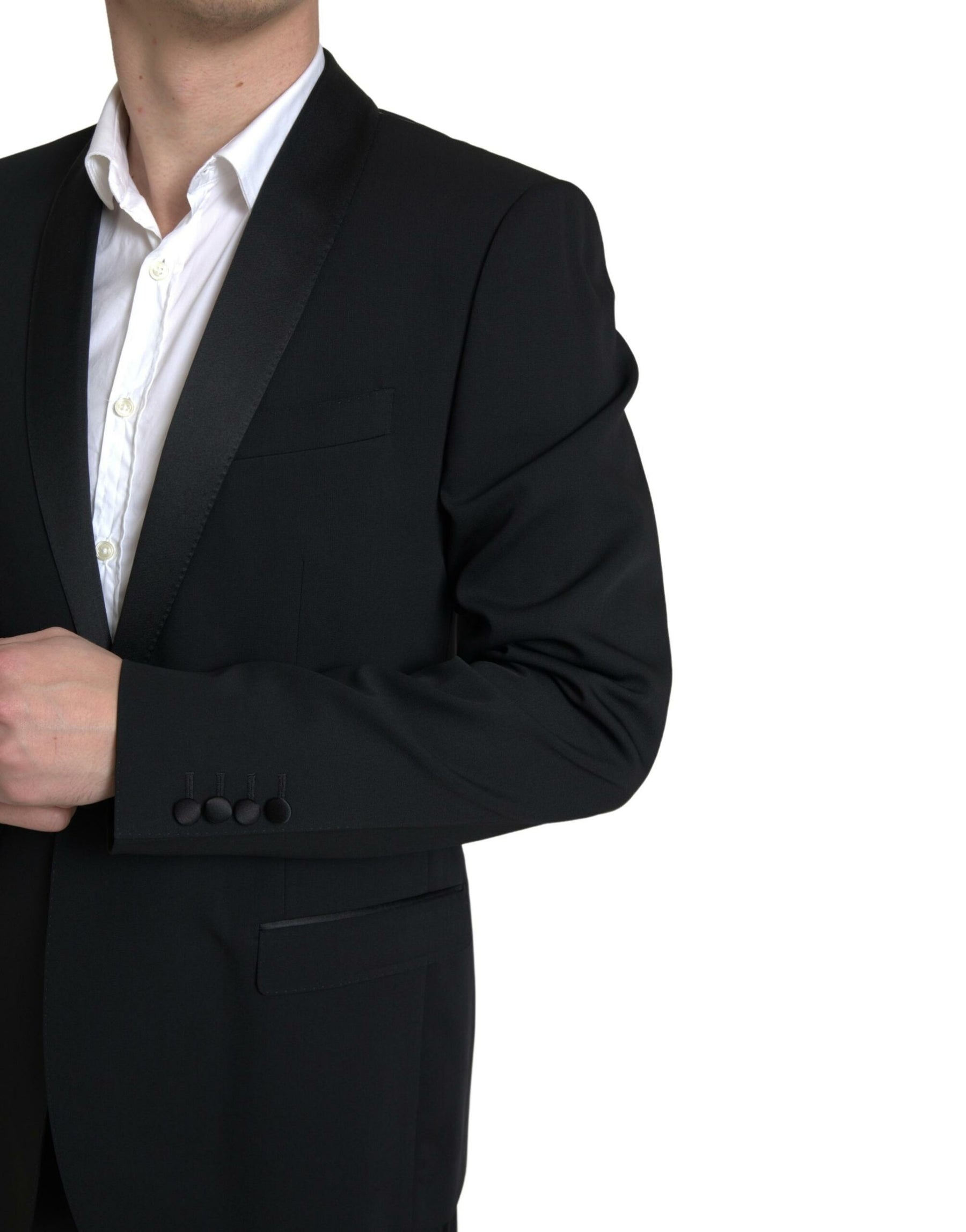 Dolce & Gabbana Black 2 Piece Single Breasted MARTINI Suit | Regal Royce