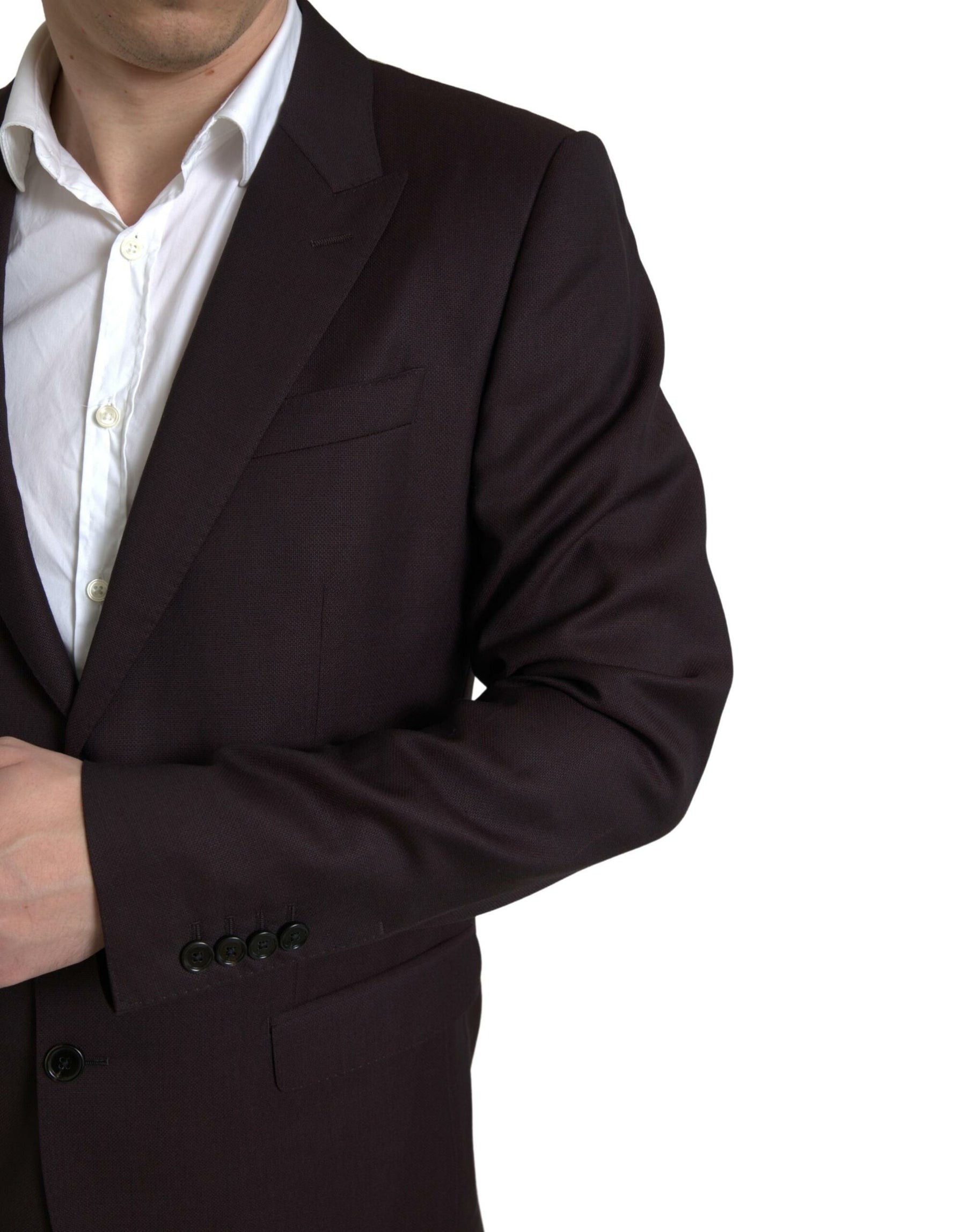 Dolce & Gabbana Maroon 2 Piece Single Breasted MARTINI Suit | Regal Royce