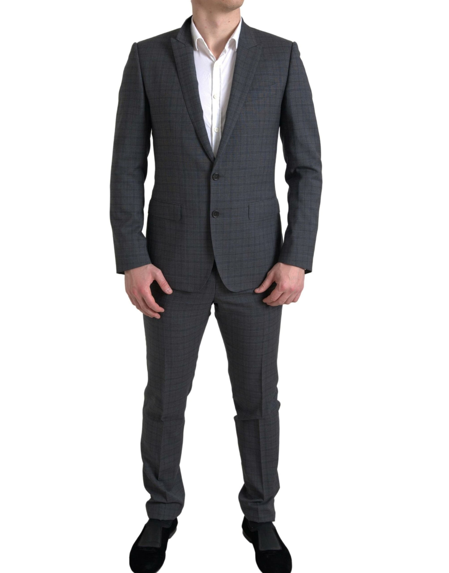 Dolce & Gabbana Gray 2 Piece Single Breasted MARTINI Suit | Regal Royce
