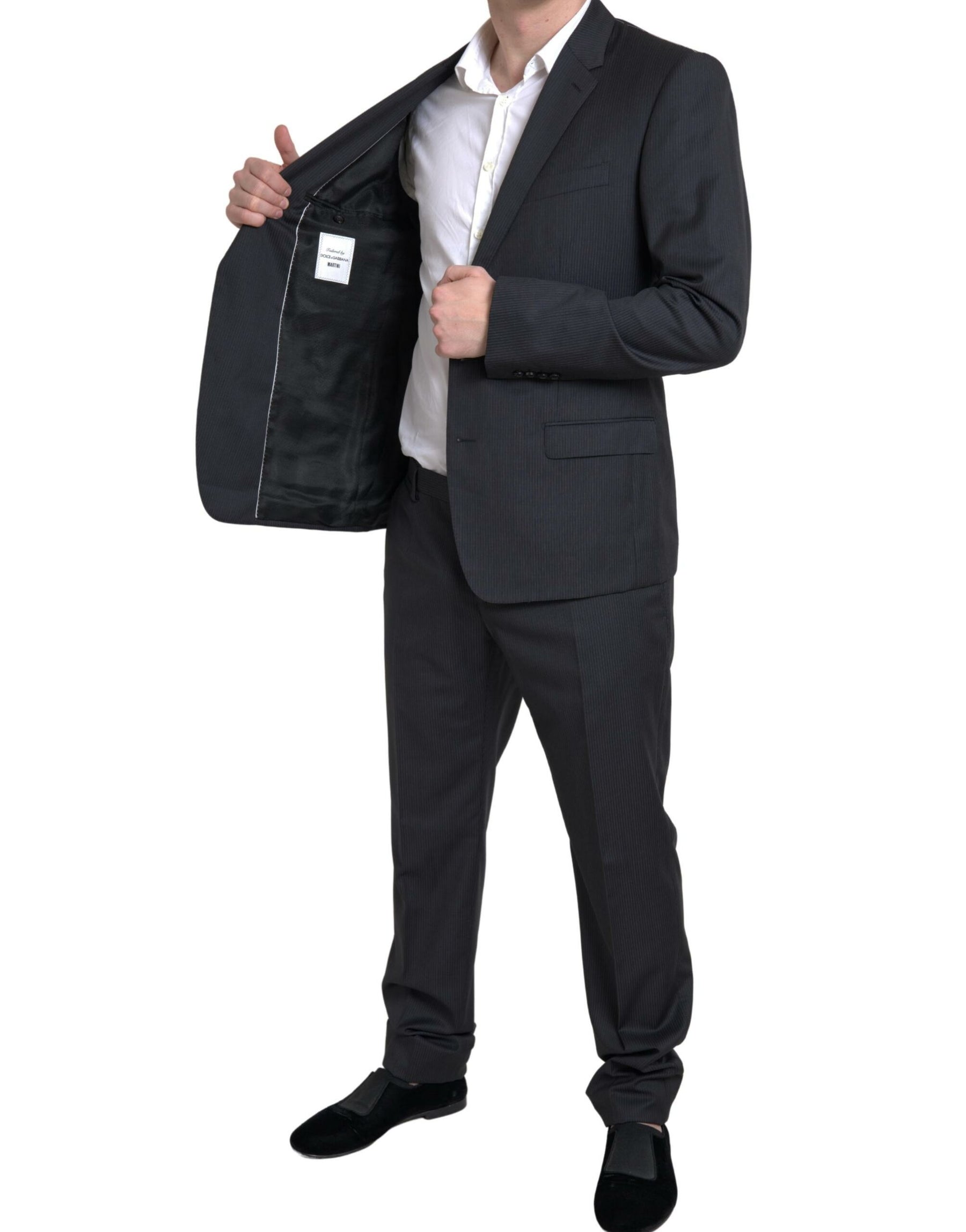 Dolce & Gabbana Black 2 Piece Single Breasted MARTINI Suit | Regal Royce